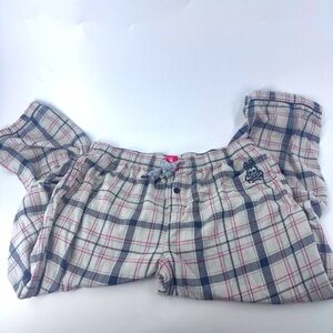 Psycho Bunny Gray and Red Plaid‎ Pajama / Lounge Pants.